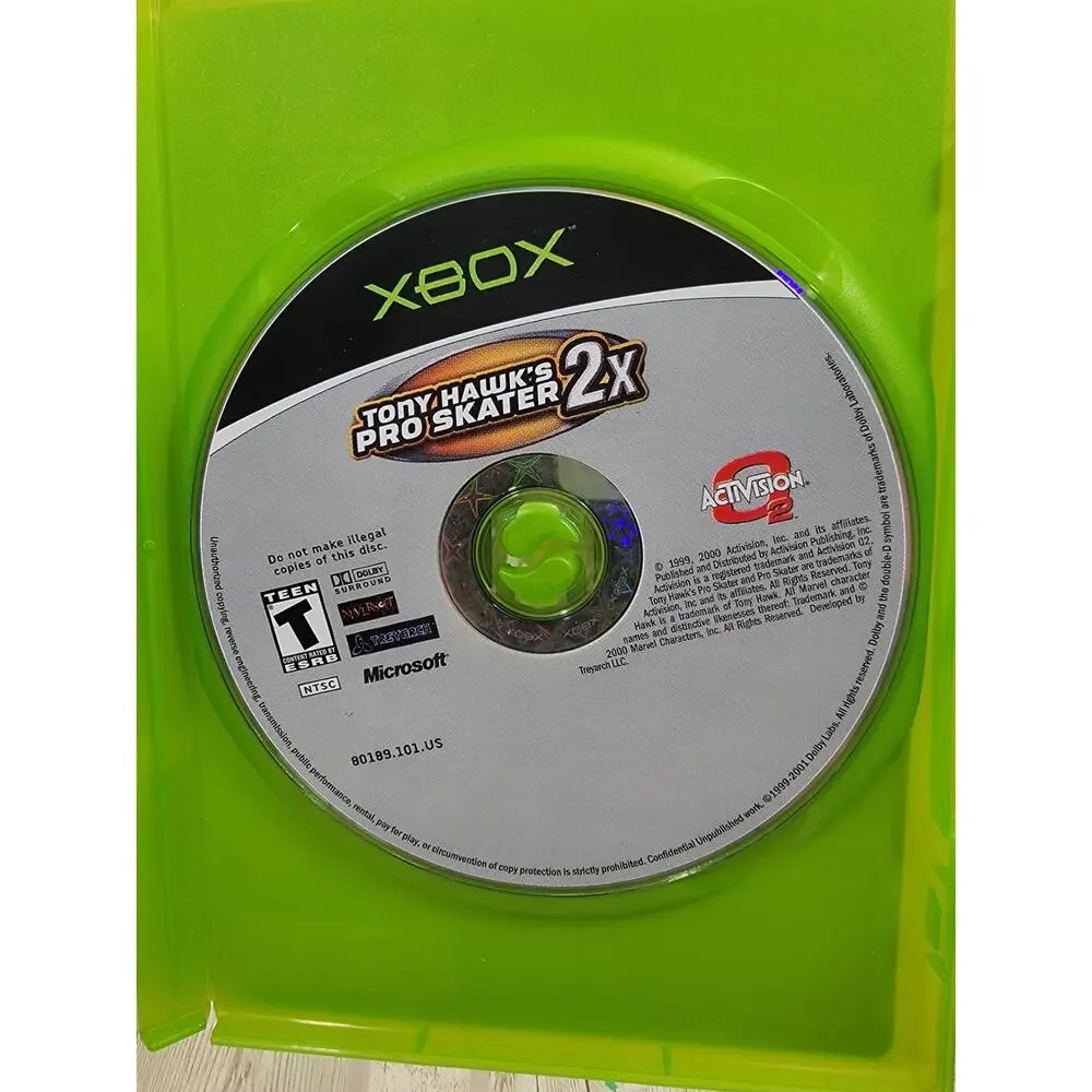 Tony Hawk's Pro Skater 2X (Microsoft Xbox, 2001) CIB